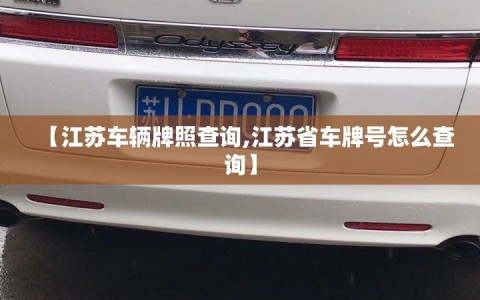 【江苏车辆牌照查询,江苏省车牌号怎么查询】