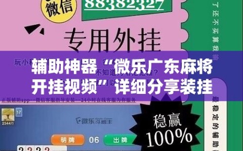 辅助神器“微乐广东麻将开挂视频”详细分享装挂步骤