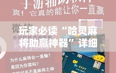 玩家必读“哈灵麻将助赢神器”详细开挂教程