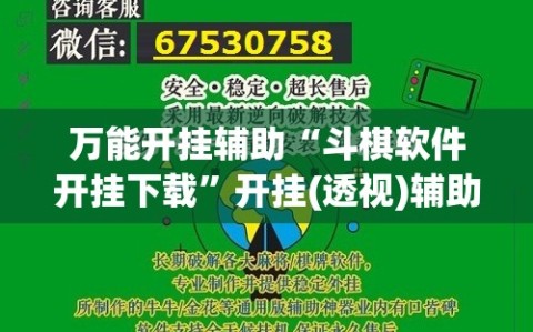 万能开挂辅助“斗棋软件开挂下载”开挂(透视)辅助神器