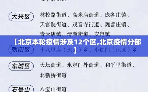 【北京本轮疫情涉及12个区,北京疫情分部】