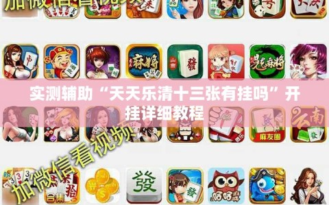 实测辅助“天天乐清十三张有挂吗”开挂详细教程