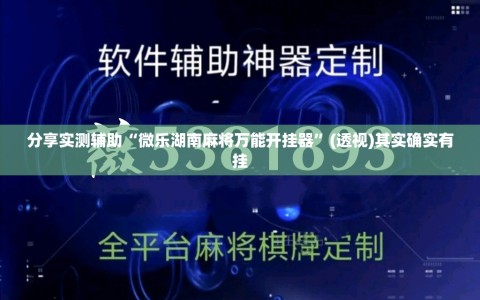 分享实测辅助“微乐湖南麻将万能开挂器”(透视)其实确实有挂