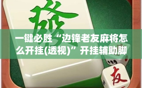 一键必胜“边锋老友麻将怎么开挂(透视)”开挂辅助脚本+详细开挂安装教程