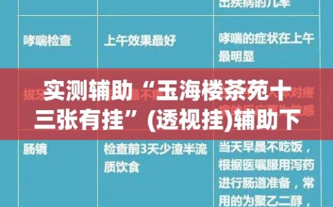 实测辅助“玉海楼茶苑十三张有挂”(透视挂)辅助下载教程