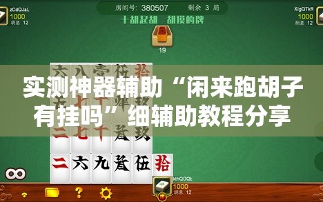 实测神器辅助“闲来跑胡子有挂吗”细辅助教程分享