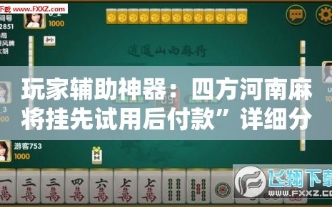 玩家辅助神器：四方河南麻将挂先试用后付款”详细分享装挂步骤