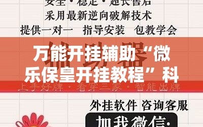 万能开挂辅助“微乐保皇开挂教程”科技辅助神器手机版
