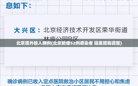 北京境外输入病例(北京新增52例感染者 隔离措施调整)