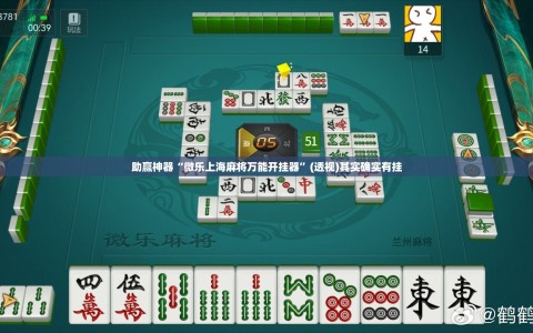 助赢神器“微乐上海麻将万能开挂器”(透视)其实确实有挂