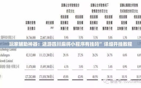玩家辅助神器：途游四川麻将小程序有挂吗”详细开挂教程