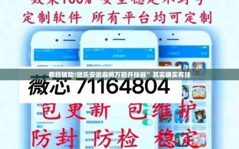 教程辅助!微乐安徽麻将万能开挂器”其实确实有挂