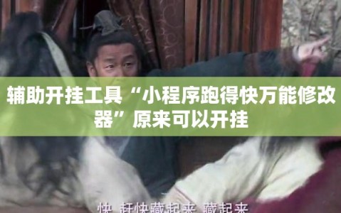 辅助开挂工具“小程序跑得快万能修改器”原来可以开挂