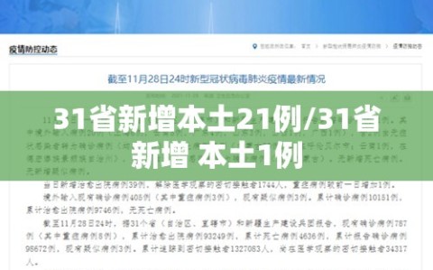 31省新增本土21例/31省新增 本土1例