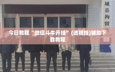 今日教程“微信斗牛开挂”(透视挂)辅助下载教程