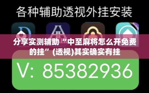 分享实测辅助“中至麻将怎么开免费的挂”(透视)其实确实有挂