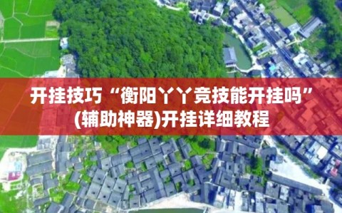 开挂技巧“衡阳丫丫竞技能开挂吗”(辅助神器)开挂详细教程