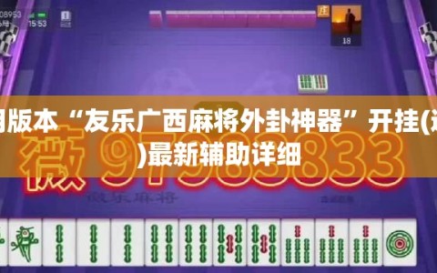 可用版本“友乐广西麻将外卦神器”开挂(透视)最新辅助详细