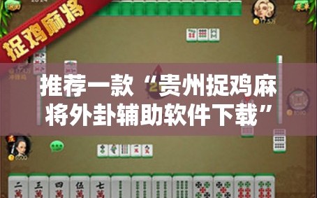 推荐一款“贵州捉鸡麻将外卦辅助软件下载”2026开挂教程步骤