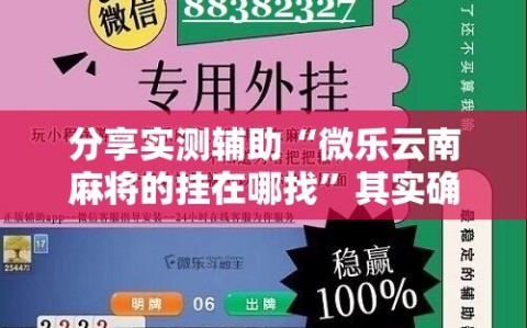 分享实测辅助“微乐云南麻将的挂在哪找”其实确实有挂