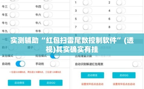 实测辅助“红包扫雷尾数控制软件”(透视)其实确实有挂