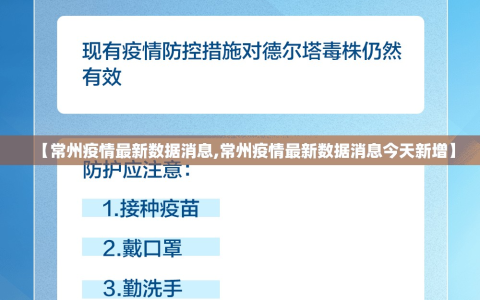 【常州疫情最新数据消息,常州疫情最新数据消息今天新增】