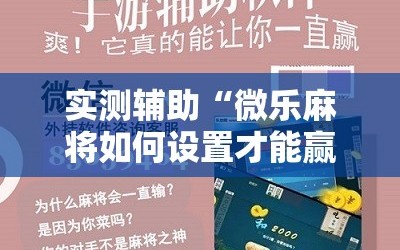 实测辅助“微乐麻将如何设置才能赢”2026开挂教程步骤