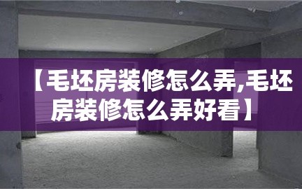 【毛坯房装修怎么弄,毛坯房装修怎么弄好看】