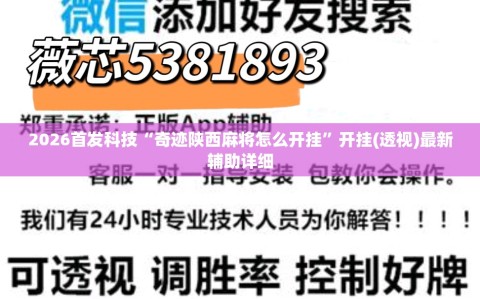 2026首发科技“奇迹陕西麻将怎么开挂”开挂(透视)最新辅助详细