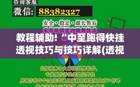 教程辅助!“中至跑得快挂透视技巧与技巧详解(透视)”开挂辅助脚本+详细开挂安装教程