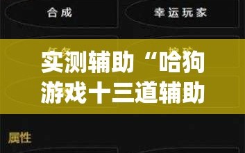 实测辅助“哈狗游戏十三道辅助”开挂(透视)辅助教程