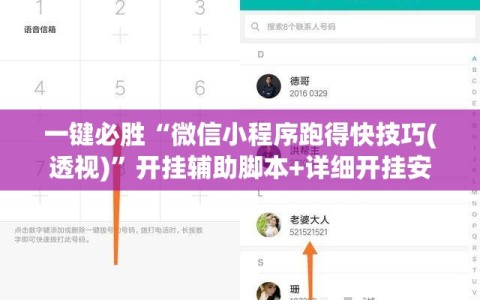 一键必胜“微信小程序跑得快技巧(透视)”开挂辅助脚本+详细开挂安装教程
