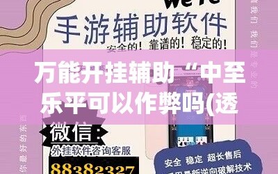 万能开挂辅助“中至乐平可以作弊吗(透视)”开挂辅助脚本+详细开挂安装教程