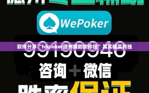 软件分享“hhpoker德州辅助软件挂”其实确实有挂