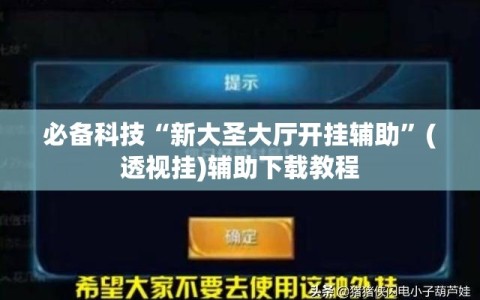 必备科技“新大圣大厅开挂辅助”(透视挂)辅助下载教程