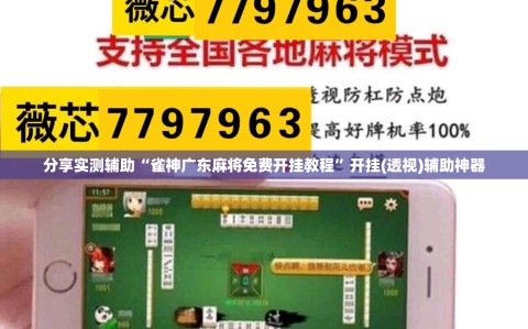 分享实测辅助“雀神广东麻将免费开挂教程”开挂(透视)辅助神器