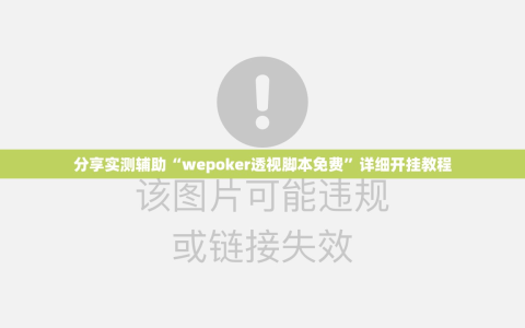 分享实测辅助“wepoker透视脚本免费”详细开挂教程