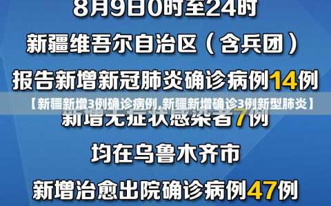【新疆新增3例确诊病例,新疆新增确诊3例新型肺炎】