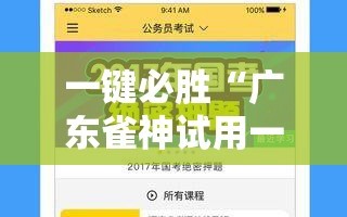 一键必胜“广东雀神试用一天”开挂详细教程
