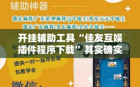 开挂辅助工具“佳友互娱插件程序下载”其实确实有挂