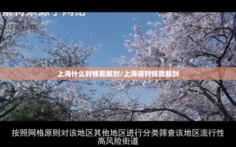 上海什么时候能解封/上海啥时候能解封
