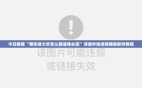 今日教程“博乐填大坑怎么能逢赌必赢”详细外挂透视辅助软件教程