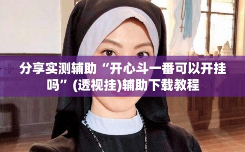分享实测辅助“开心斗一番可以开挂吗”(透视挂)辅助下载教程