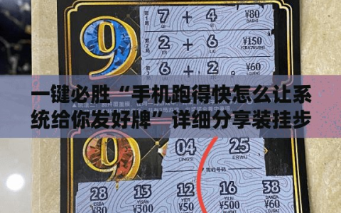 一键必胜“手机跑得快怎么让系统给你发好牌”详细分享装挂步骤