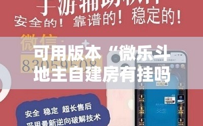 可用版本“微乐斗地主自建房有挂吗”详细开挂教程