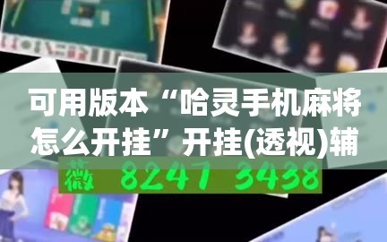 可用版本“哈灵手机麻将怎么开挂”开挂(透视)辅助教程