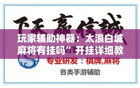 玩家辅助神器：太浪白城麻将有挂吗”开挂详细教程