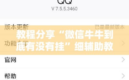 教程分享“微信牛牛到底有没有挂”细辅助教程分享