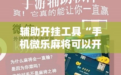辅助开挂工具“手机微乐麻将可以开挂吗？”细辅助教程分享