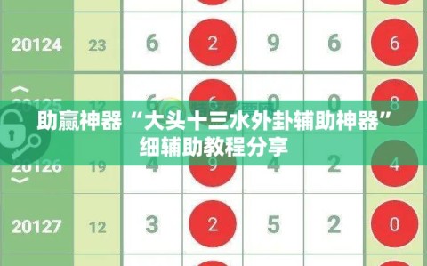 助赢神器“大头十三水外卦辅助神器”细辅助教程分享